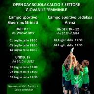 ⚫🟢⚽OPEN DAY SCUOLA CALCIO E SETTORE GIOVANILE FEMMINILE ‼️