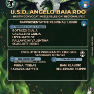 ⚽⬛🟩🐉La folta lista di Draghette e Draghetti che risponderanno alla chiamata delle rispettive Rappresentantive Liguri ⚽‼️