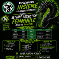 ⚫🟢🐉Il Settore Giovanile Femminile dell'U.S. Angelo Baiardo riparte⚫🟢🐉