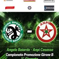 💚⚽ SI PARTE! 1^ GIORNATA ⚽💚  ⚫🟢🐉ANGELO BAIARDO vs ANPI CASASSA*⚪🔴